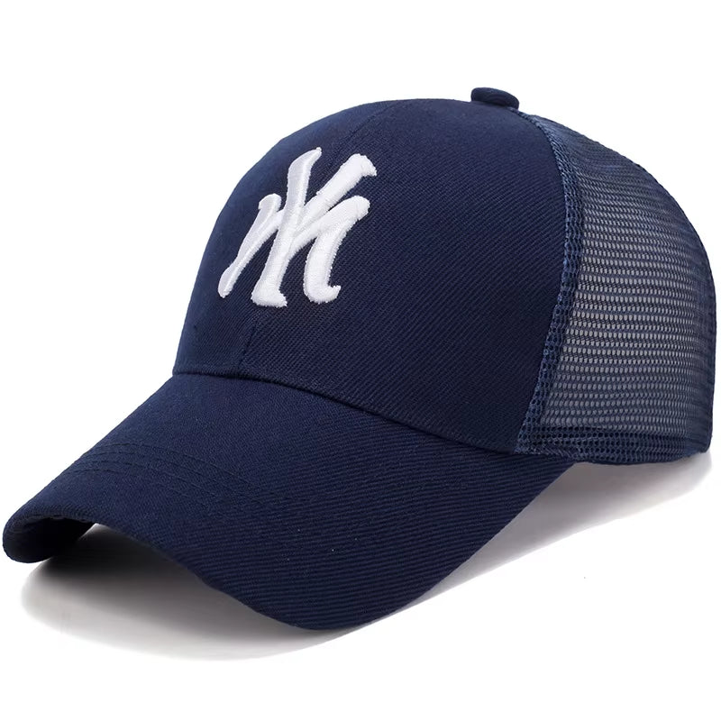 Summer Gauze Baseball Cap with Letter Embroidery Fashion Cap Outdoor Peaked Cap Men and Women Fashion Street Style Sun Hat