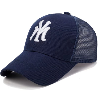 Summer Gauze Baseball Cap with Letter Embroidery Fashion Cap Outdoor Peaked Cap Men and Women Fashion Street Style Sun Hat