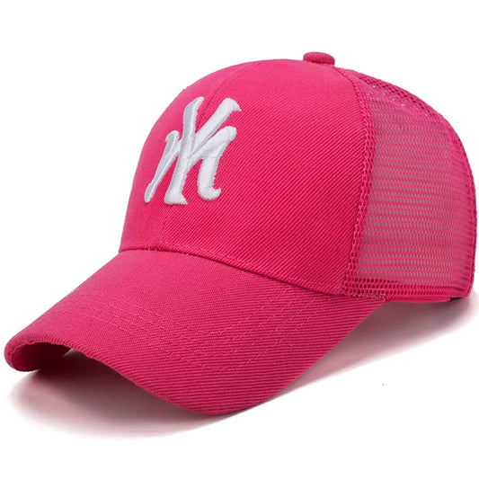 Summer Gauze Baseball Cap with Letter Embroidery Fashion Cap Outdoor Peaked Cap Men and Women Fashion Street Style Sun Hat